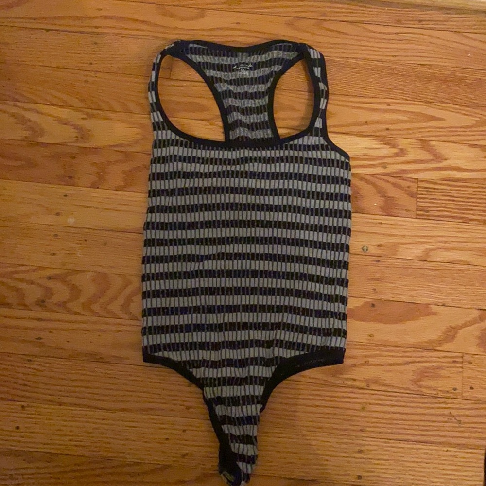 Blue and grey bodysuit from Urban Outfitters